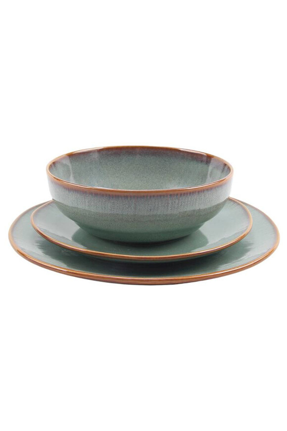 Ocean Mint, komplet obiadowy dla 6 osób, 18 elementów