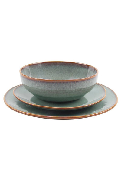 Ocean Mint, komplet obiadowy dla 6 osób, 18 elementów