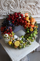 dekoracyjny wianek z owocami, Tęczowe Montello 2