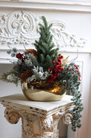 Zimowa Hacjenda, realistyczna choinka świąteczna z przybraniem