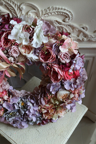 Bogactwo Natury, elegancki wianek na drzwi, śr.50cm