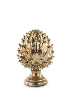 Karczoch Glosti A, złota figurka dekoracyjna, wym.22x15cm 