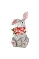 Bunny&Flowers, figurka wielkanocna zajączek