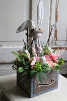 Bunny Funny, dekoracja wielkanocna w szufladzie, wym.41x28cm
