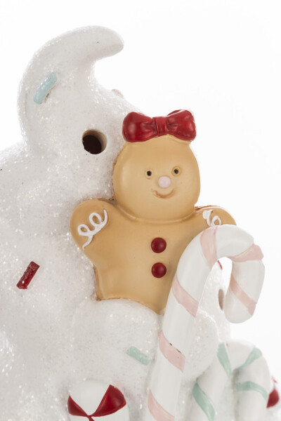 Cookie A, świąteczna cukrowa chatka LED pozytywka