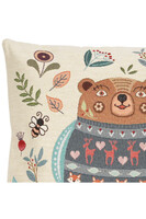 Folk poszewka gobelinowa dwustronna Niedźwiadek