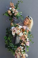 Beige Renato bukiet nagrobny we wkładzie