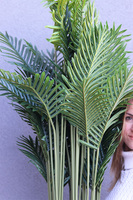 Areca Goldero 2, sztuczna palma w metalowej donicy,