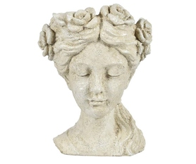 Cremona, osłonka doniczka ceramiczna głowa, wym.27x22x36.5cm