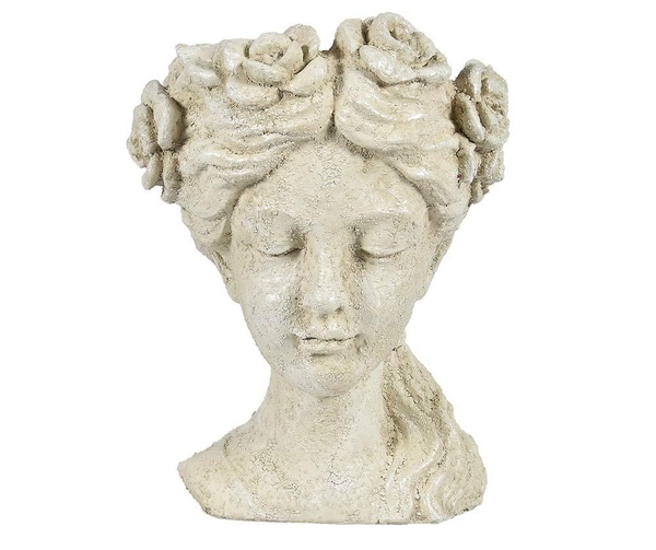 Cremona, osłonka doniczka ceramiczna głowa