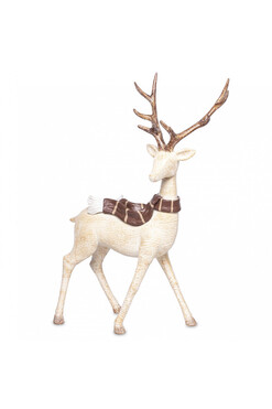 Zimowy Blitzen, świąteczna figurka renifer B, wym.32x22x10cm