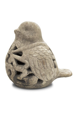 Cirrus Bird D, dekoracyjna betonowa figurka, wym.19x20x14cm