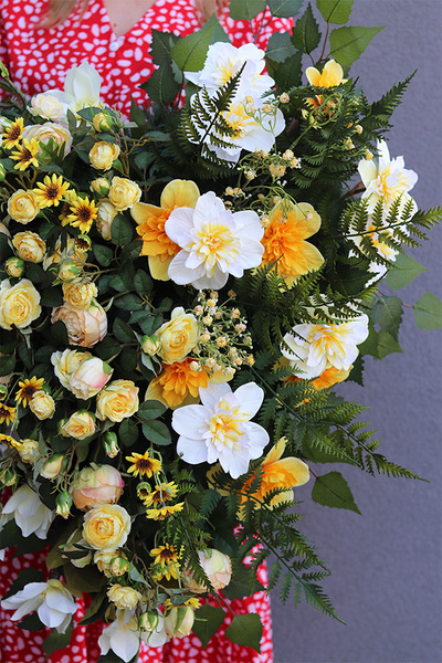 Złote Serce, wiązanka nagrobna w kształcie serca