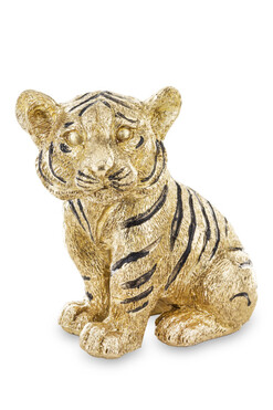 figurka w złotym kolorze, Tygrys, wys.15cm
