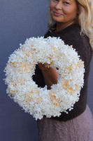 Moderina Hydrangea, wianek z roślin stabilizowanych roślin, śr.32cm