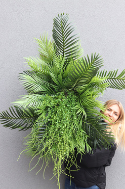 Sopot Cocktail Bar G, ścianka jednostronna ze sztucznych roślin, wym.70x50cm