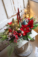 Gwiazda Betlejemska, stroik świąteczny LED