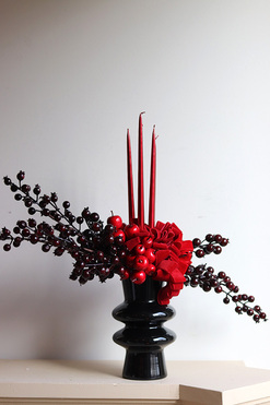 OD RĘKI Georhite Design, świąteczny stroik adwentowy, wym.48x55cm