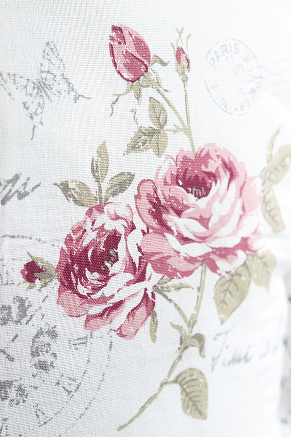 Romantic Roses, poszewka na poduszkę z koronką