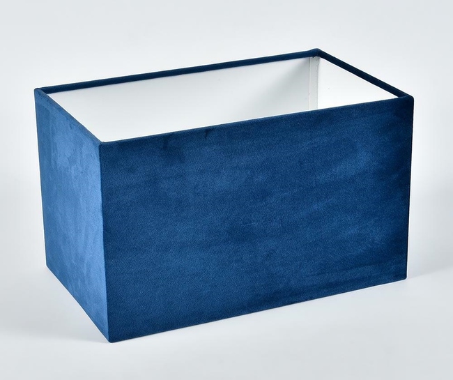 Abażur Blue Simple a30/18h18 prostokąt plusz, wym.30x18x18cm