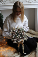 Zimowe Zacisze, świąteczny wianek na drzwi