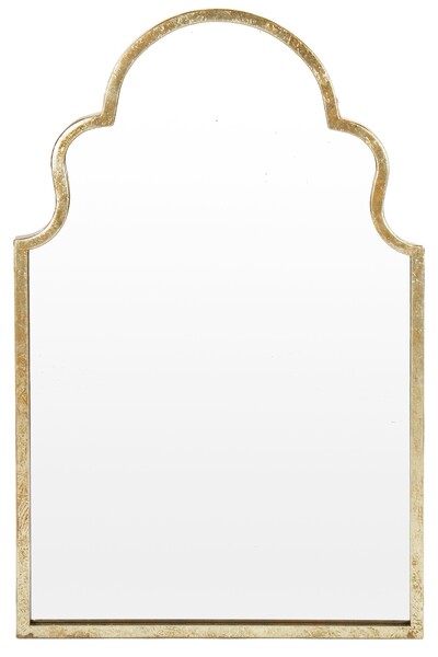 Merieno, stylowe lustro w złotej ramie, wym.102x63cm 