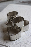 aluminiowe obrączki na serwetki, Premioso, 6szt
