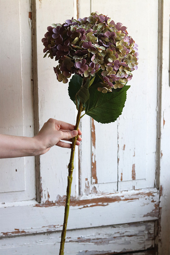 gałązka / sztuczna Hortensja Exclusive, fioletowy, dł.75cm,1szt 