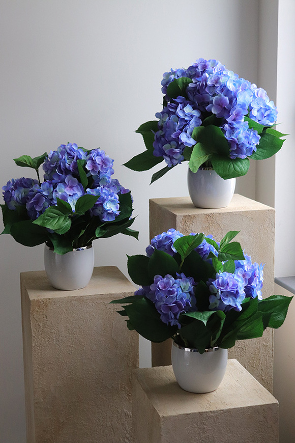 Blue Moon Glamour, kompozycja kwiatowa z hortensji