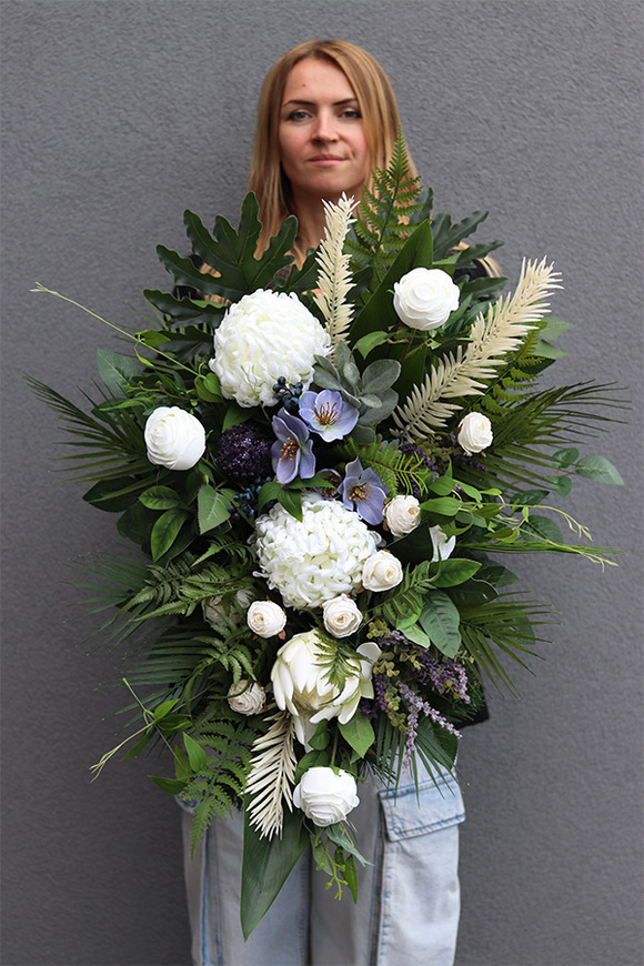 Nelema White 2, komplet dekoracji nagrobnych