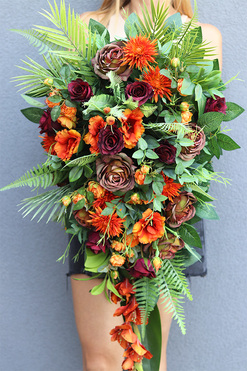 Jeffera, wiązanka nagrobna, wym.95cm