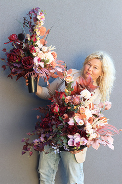 Lucile Benjamin, komplet dekoracji nagrobnych, kompozycja + bukiet