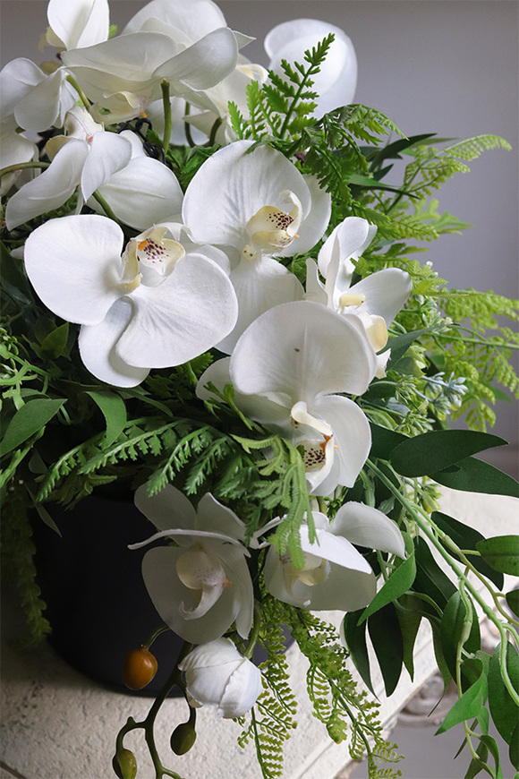 Dekoria Orchid Blues, kompozycja w wiszącej donicy