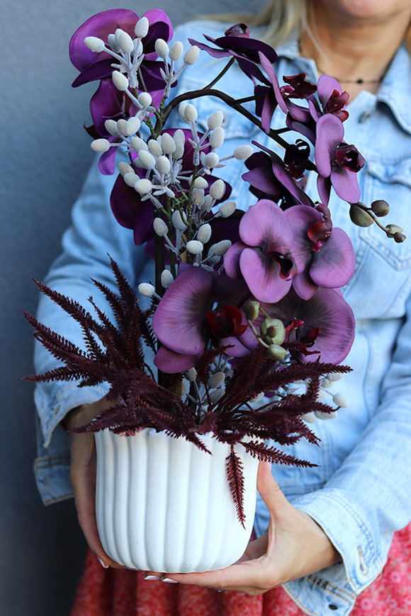 Greva, wysokiej jakości sztuczny storczyk, wym.46cm