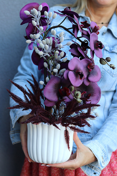 Greva, wysokiej jakości sztuczny storczyk, wym.46cm