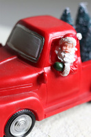 samochód św. Mikołaja LED