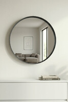 Moderno Black, lustro w szerokiej oprawie