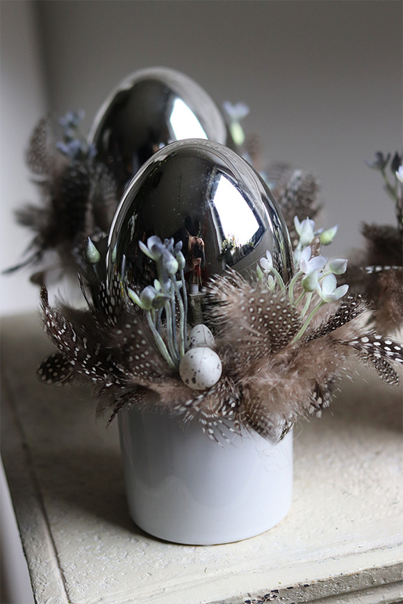 stroik wielkanocny, Kruszyna 2 Srebrne Jajko