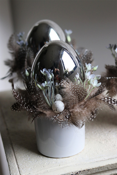 stroik wielkanocny, Kruszyna 2 Srebrne Jajko