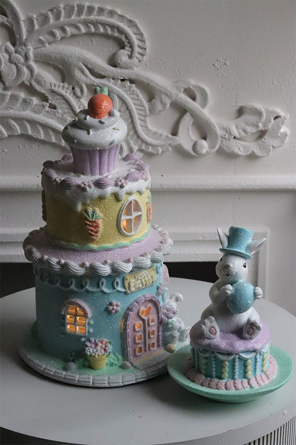 Candy Bunny, wielkanocna figurka zajączek	