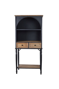 Industrial, wysoka szafka z półkami i szufladami, wym.77x40x163cm 