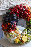 dekoracyjny wianek z owocami, Tęczowe Montello 2