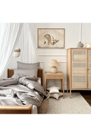 Cotton Minimal, komplet pościeli bawełnianej, taupe