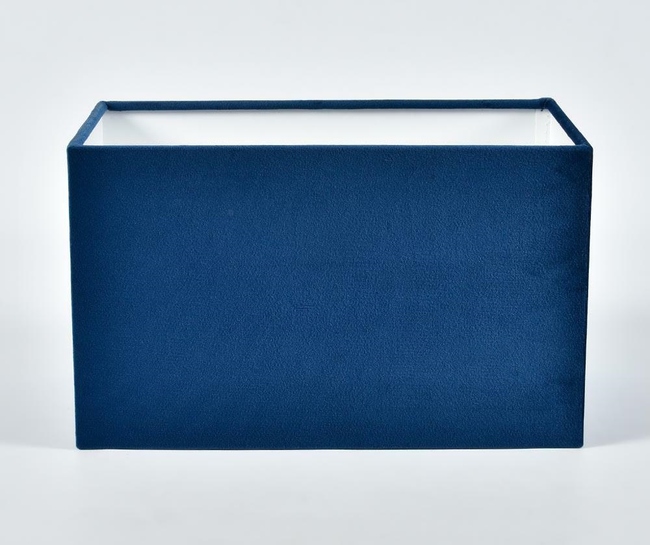 Abażur Blue Simple a30/18h18 prostokąt plusz, wym.30x18x18cm
