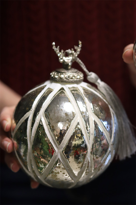 bombka dekoracyjna Reindeer Glamour, szkło, śr.11cm