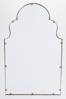 Merieno, stylowe lustro w złotej ramie, wym.102x63cm 