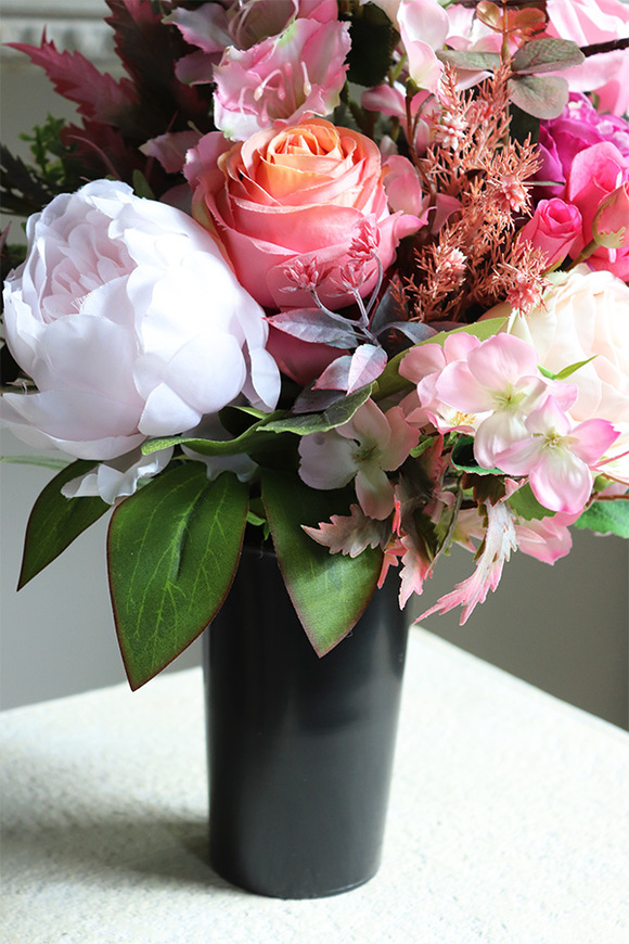 Gefria, bukiet nagrobny we wkładzie, wys.55cm