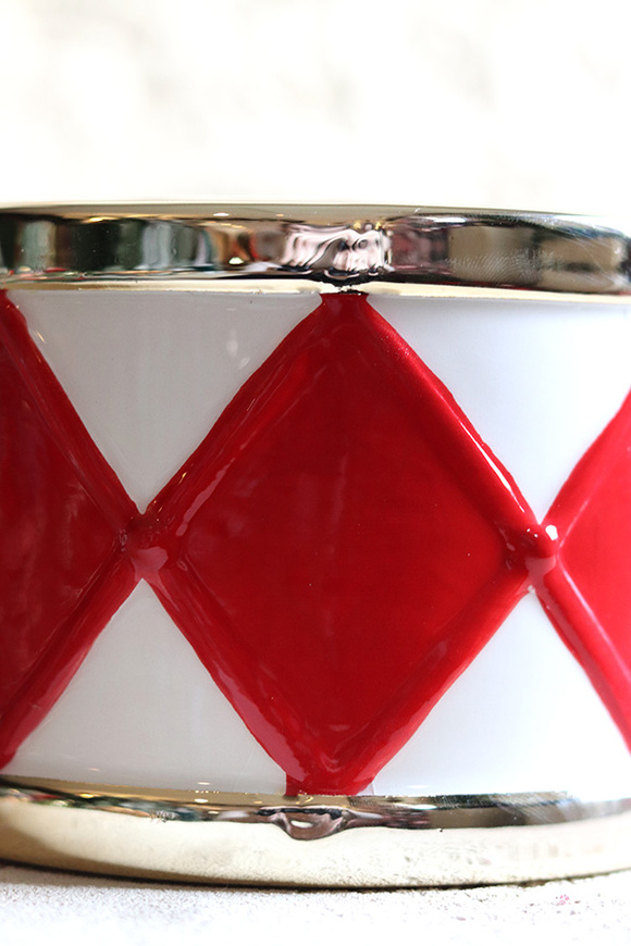 Xmas, ceramiczna figurka świąteczna bębenek