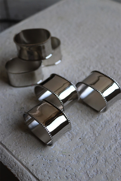 aluminiowe obrączki na serwetki, Premioso, 6szt