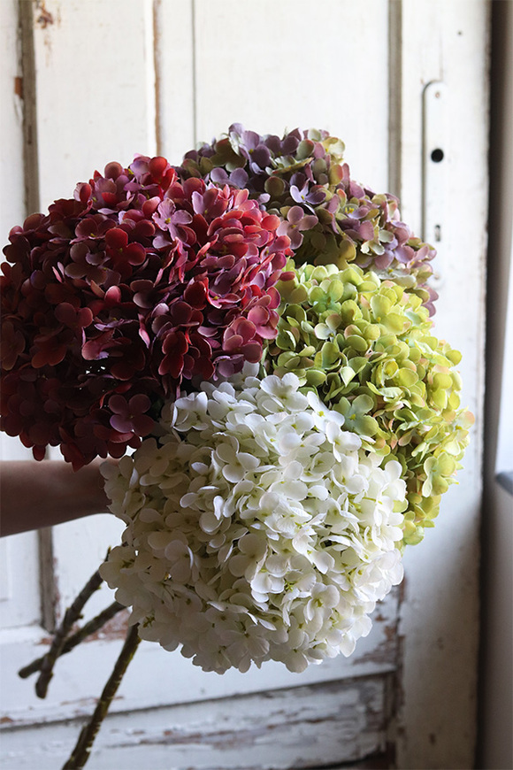 gałązka / sztuczna Hortensja Exclusive, fioletowy, dł.75cm,1szt 